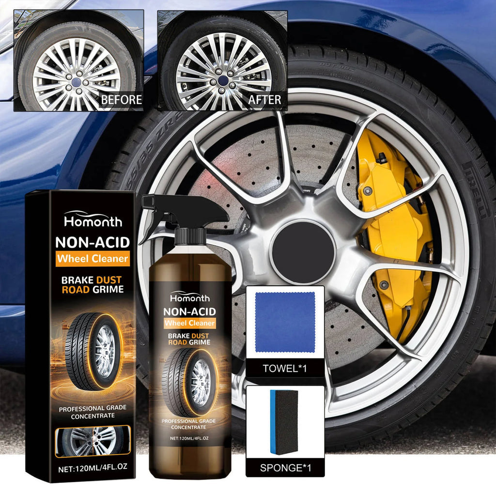 Car Tire Cleaner Kit Wheel Rim Polish Restoration