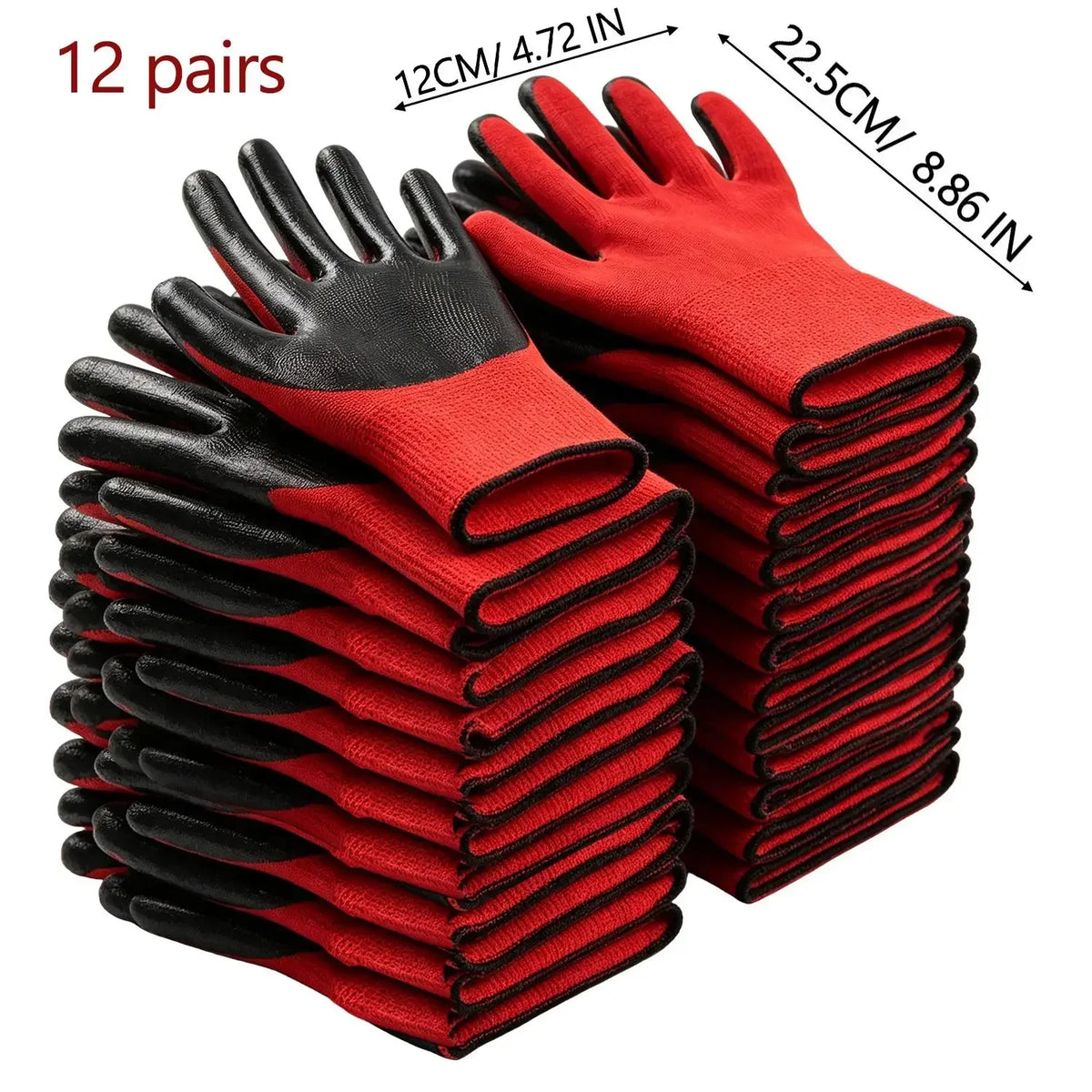 Anti Slip Wear-resistant Work Gloves Thick Latex Safety Work Gloves