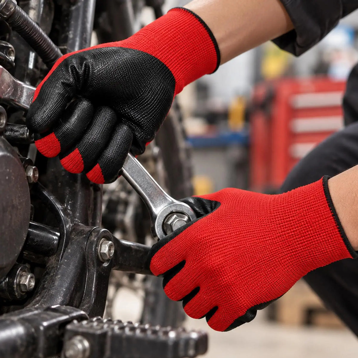 Anti Slip Wear-resistant Work Gloves Thick Latex Safety Work Gloves