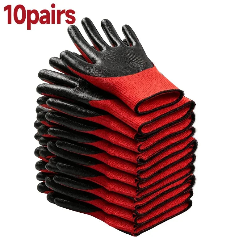 Anti Slip Wear-resistant Work Gloves Thick Latex Safety Work Gloves