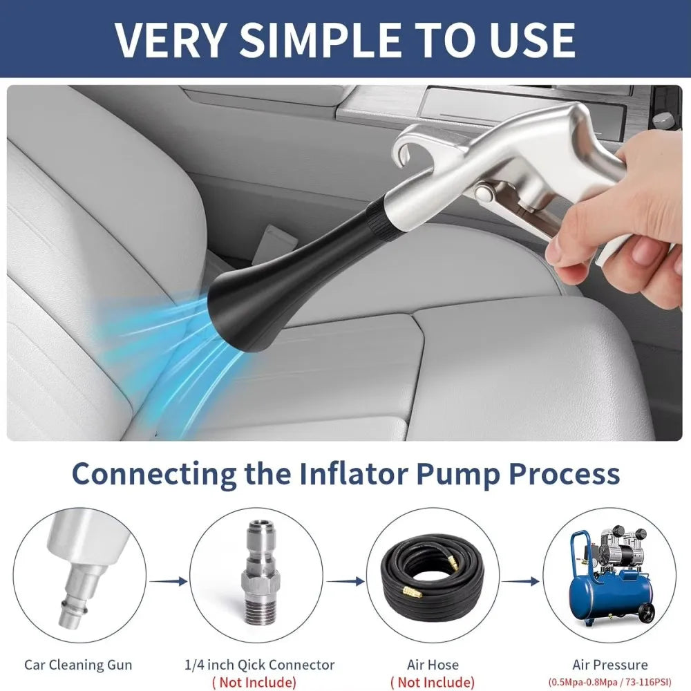 Multi-Function High Pressure Pneumatic Cleaning Gun