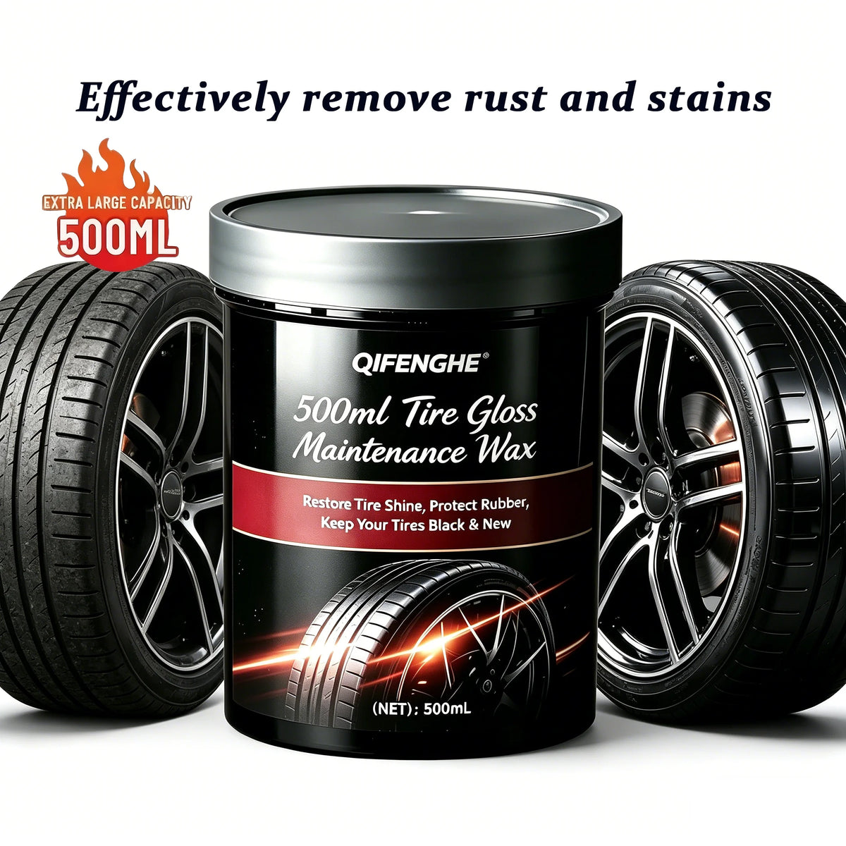 Tire Gloss Maintenance Wax, Restore Tire Shine