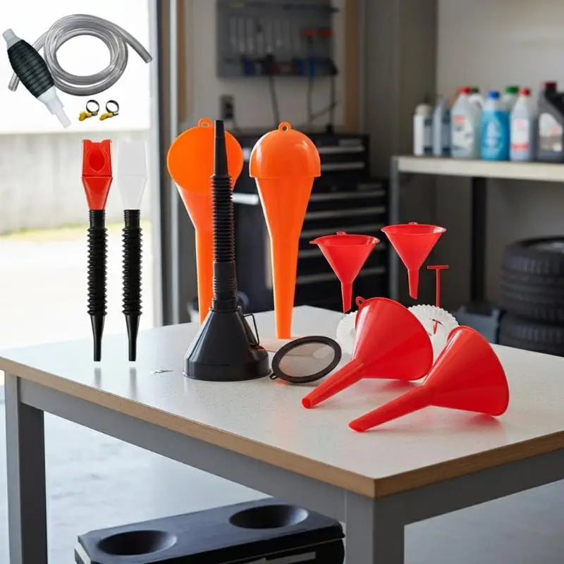 Automotive Plastic Funnel Set