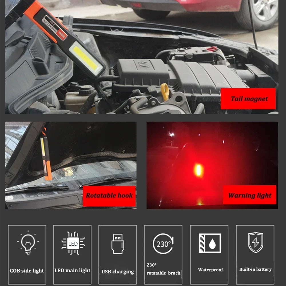 Portable COB LED Work Light with magnet