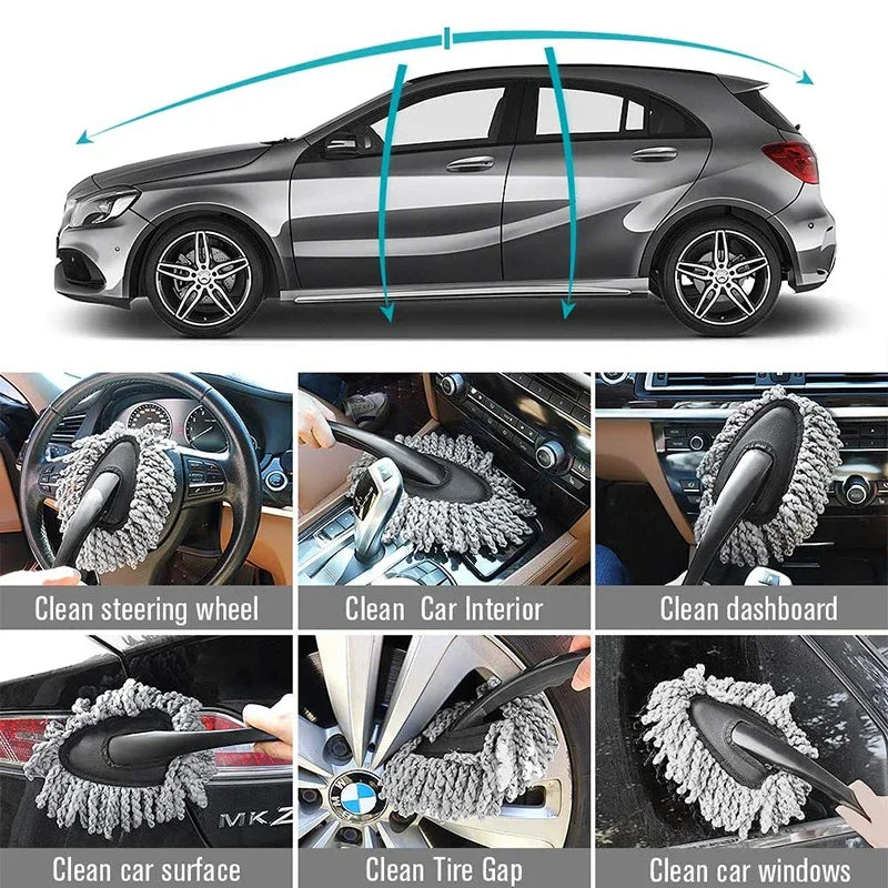 Car Dust Mop Microfiber Washing Brush Dusting Tool