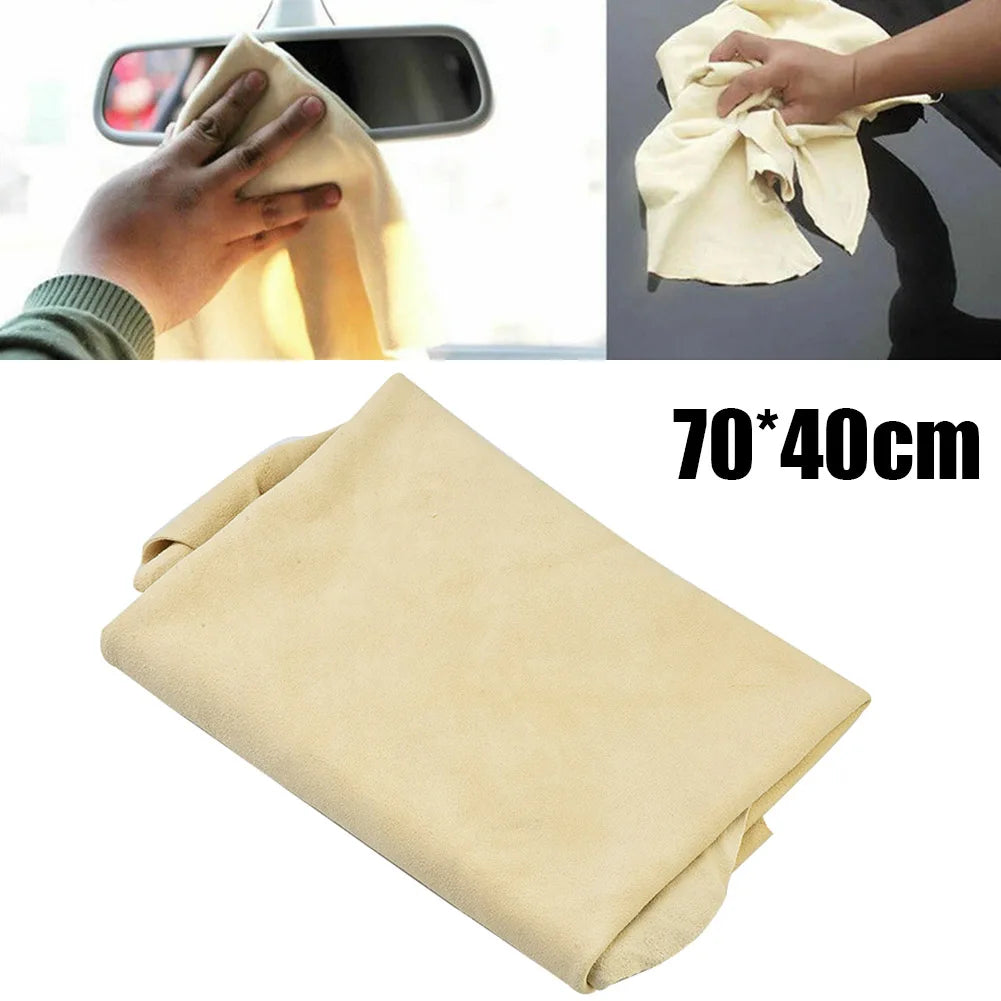Car Natural Chamois Leather Cleaning Cloth