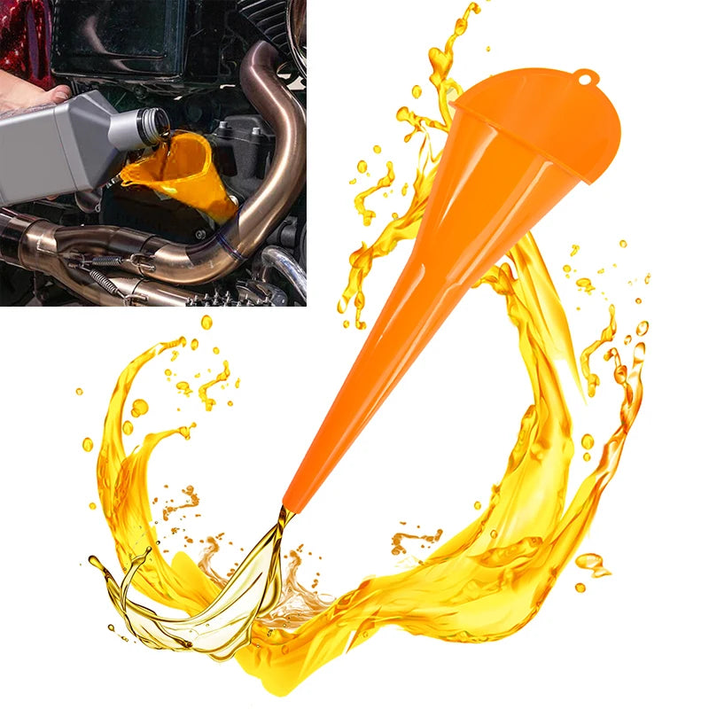 Car Funnel Gasoline Oil Fuel Long Stem Filling
