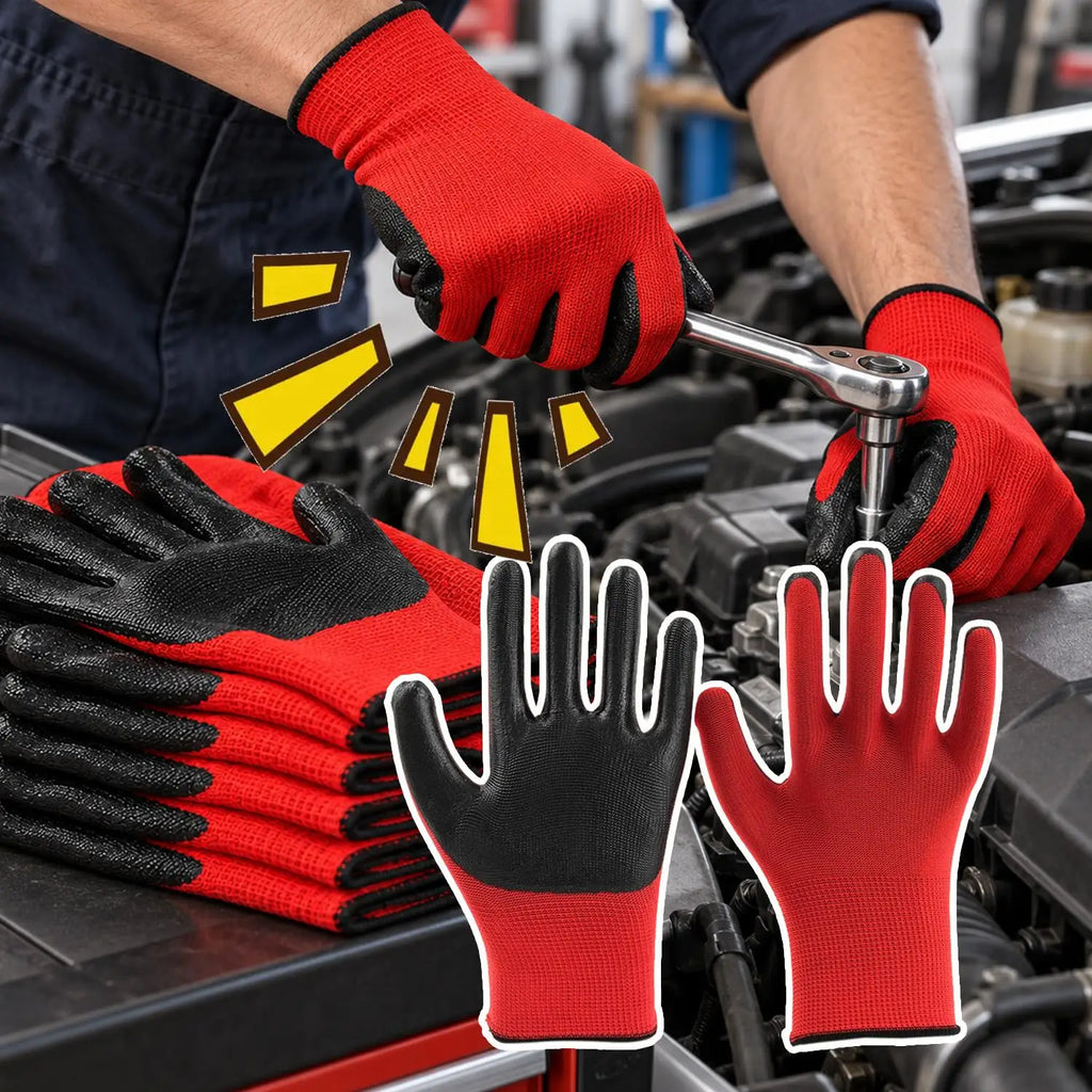 Anti Slip Wear-resistant Work Gloves Thick Latex Safety Work Gloves
