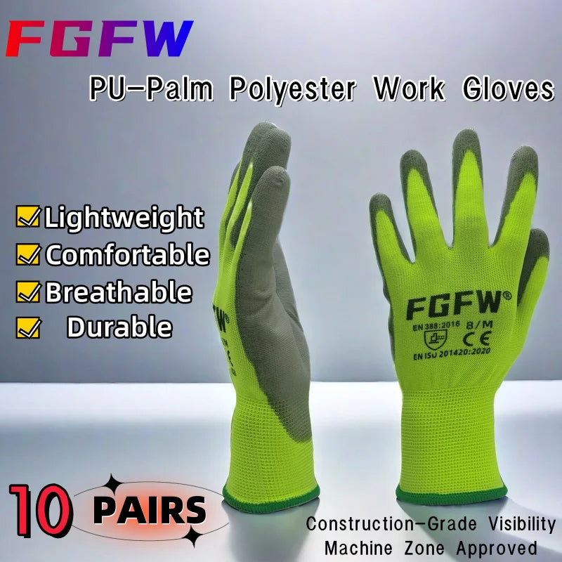 PU Coated Work Gloves