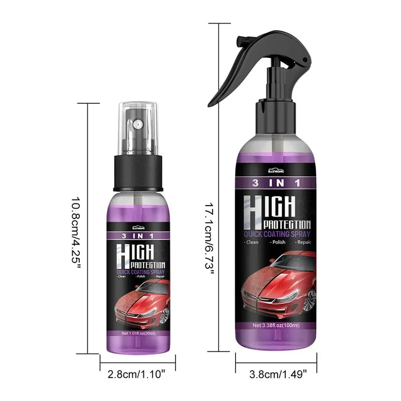 3 In 1 Car Ceramic Coating Spray