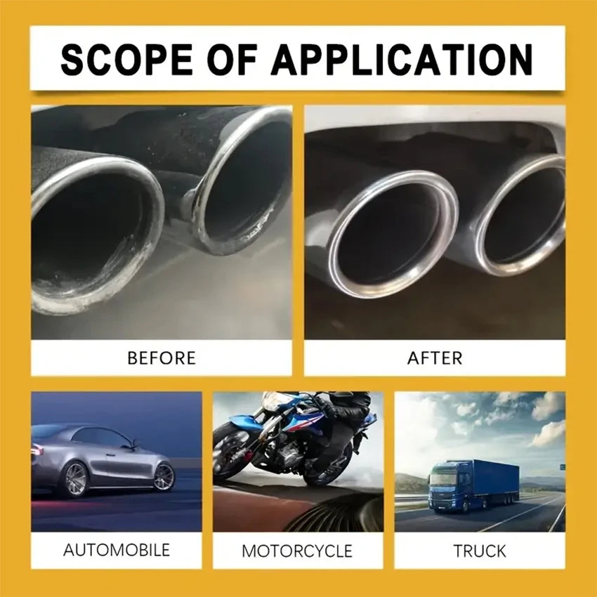 Car Exhaust Pipe Cleaner - Chrome Exhaust Tip Restorer
