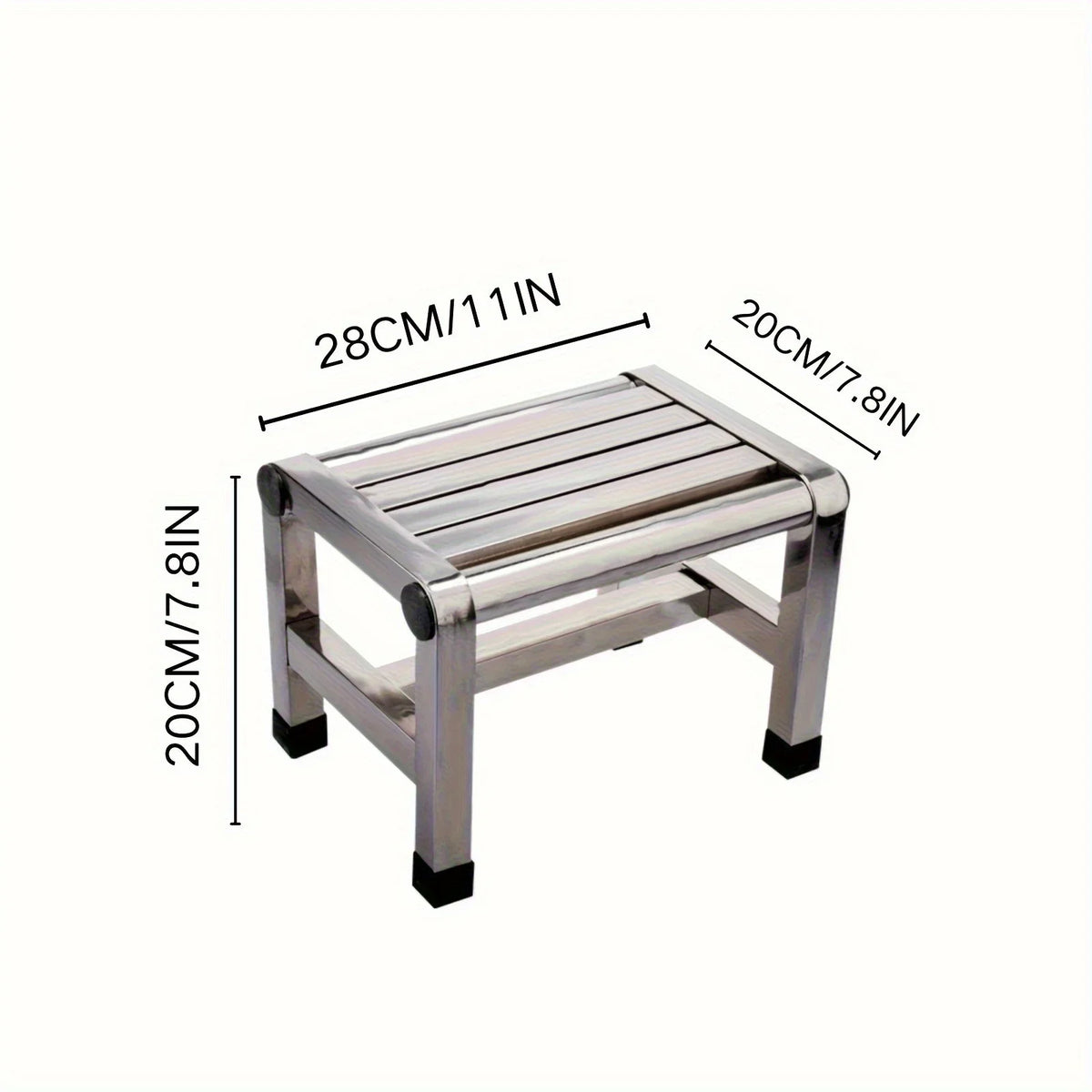 Multi-functional Stainless Steel Square Stool