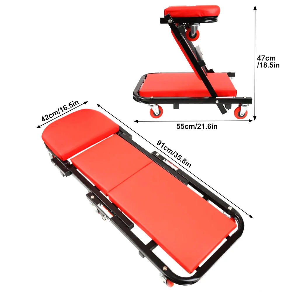 Mechanic Creeper 36-inch 2-in-1 Mode Z Seat