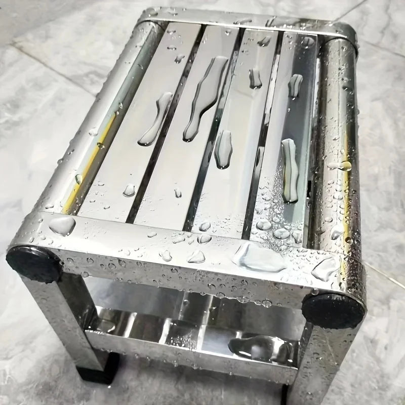 Multi-functional Stainless Steel Square Stool