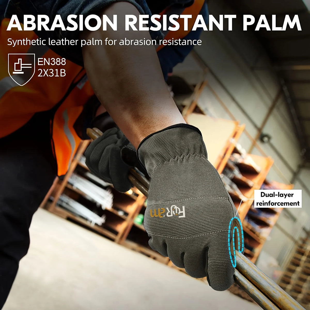 Work Gloves for Men & Women - lightweight