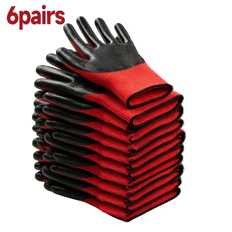 Anti Slip Wear-resistant Work Gloves Thick Latex Safety Work Gloves
