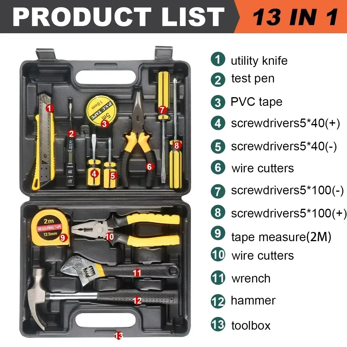 Tools Set General House Hold Hand Tool Kit