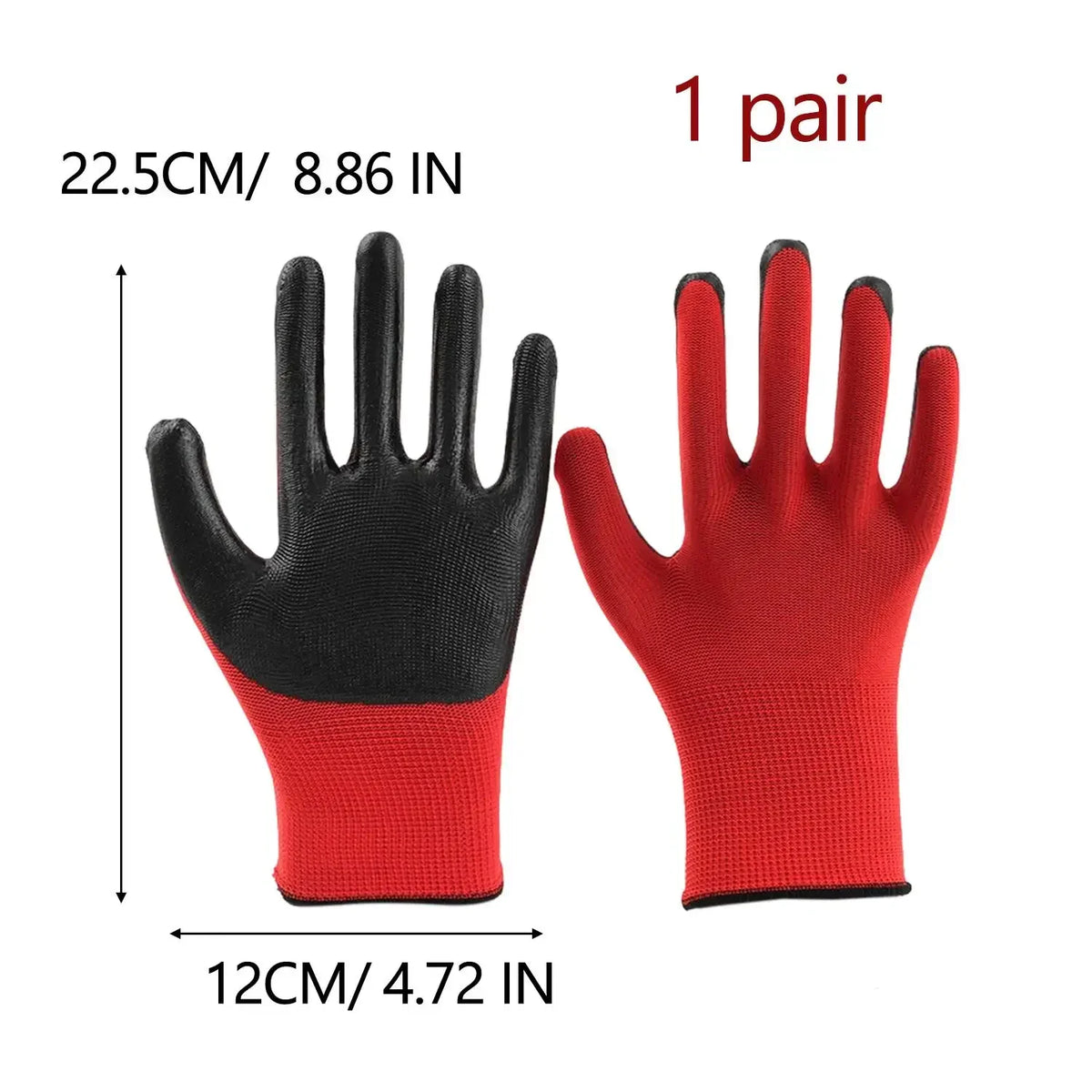 Anti Slip Wear-resistant Work Gloves Thick Latex Safety Work Gloves