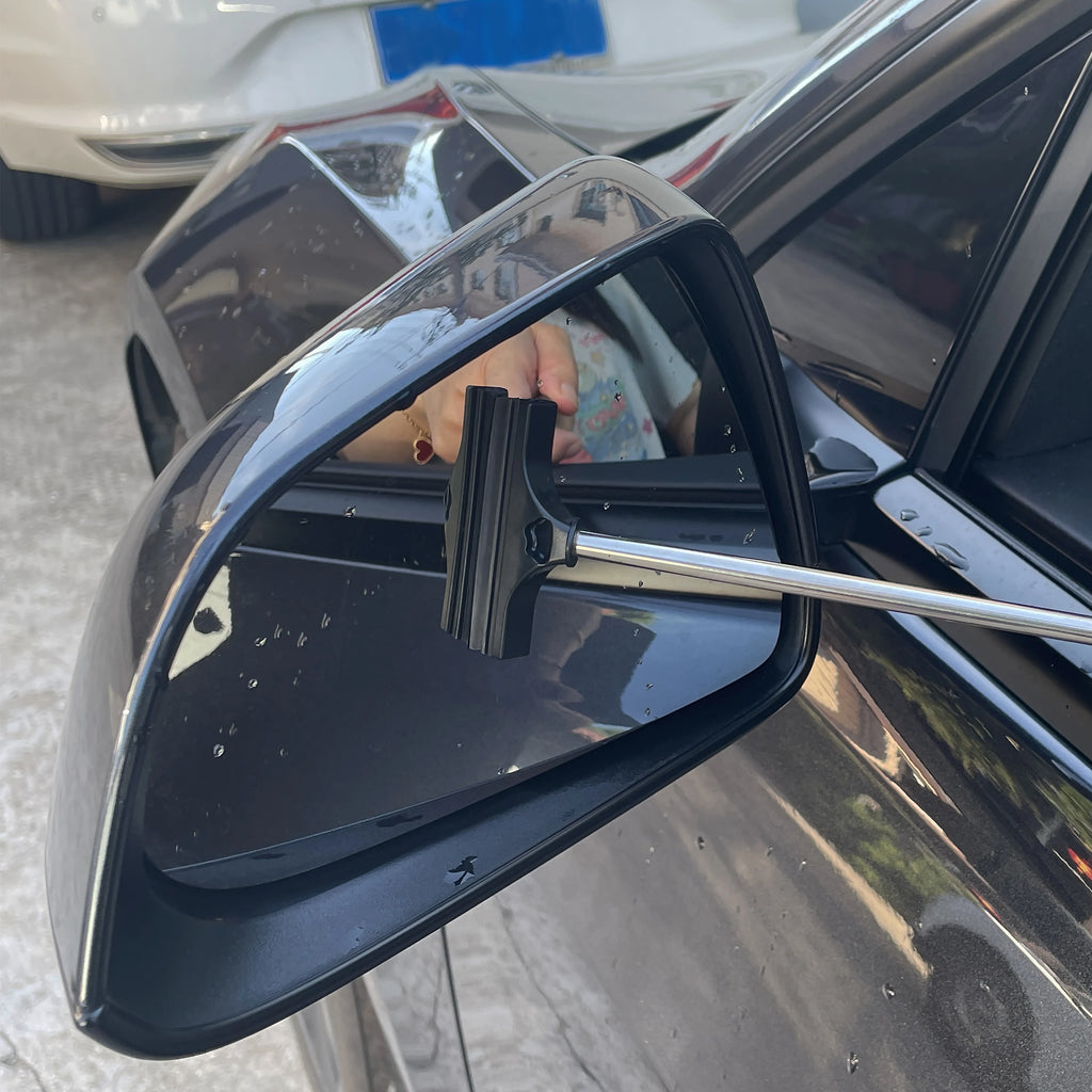 Car rearview mirror wiper