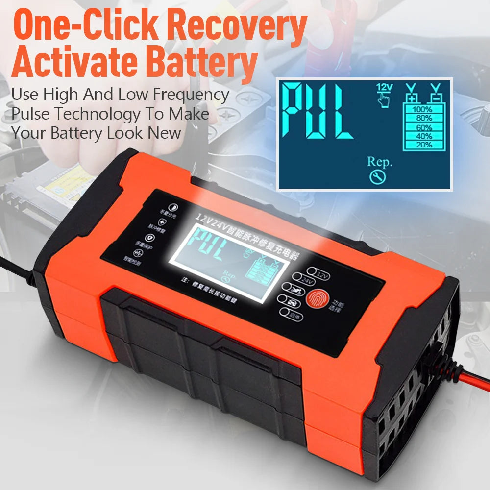 Car Battery Charger 10A 12V Automotive Battery Charger 24V 5A