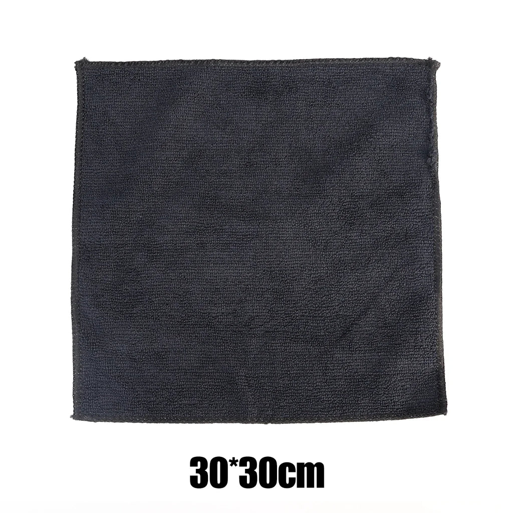 1-10pcs Black Towel Car Wipe Towel Microfibre Car Cleaning Rags