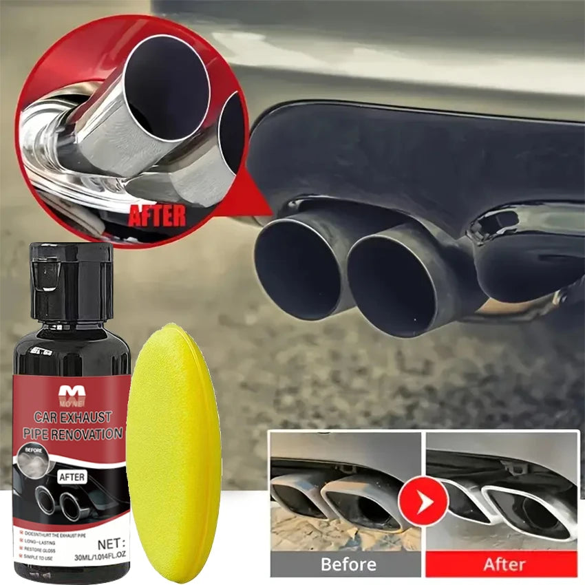 Car Exhaust Pipe Cleaner - Chrome Exhaust Tip Restorer